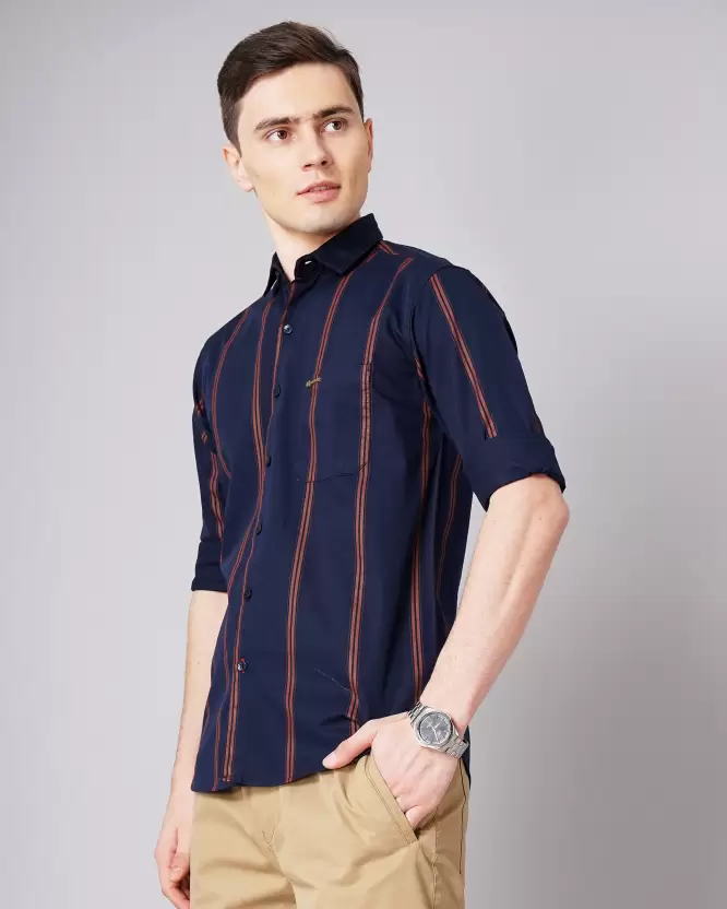 Over Size Shirt Men Light Blue Shirt - Image 3