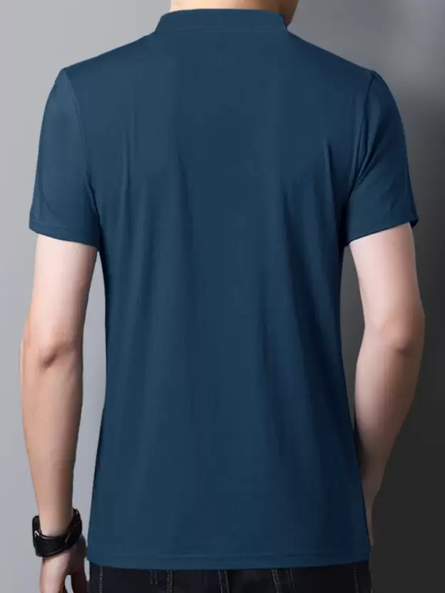 Over Size Shirt Men Light Blue Shirt - Image 6